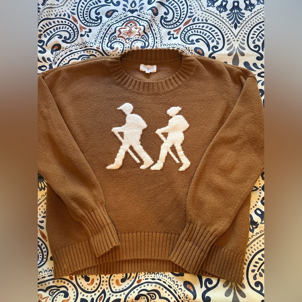 Lou & Grey Graphic Hikers Sweater - XS